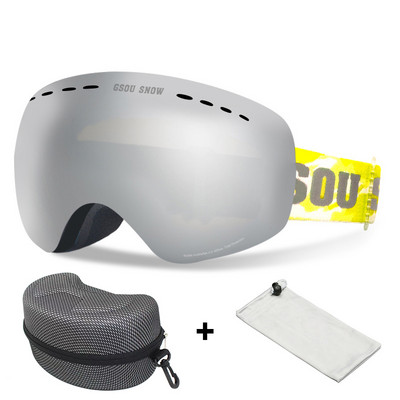 Dvisluoksniai Slidinėjimo akiniai Vyrai Moteriški Sportiniai Slidinėjimo Akiniai Sniego motociklai Slidinėjimo Kaukė Sniego akiniai Nuo saulės Akiniai snieglenčių sportui