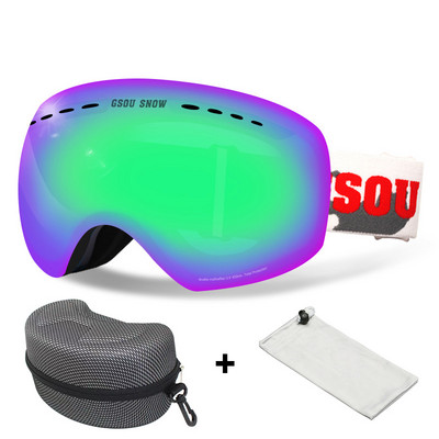 Dvisluoksniai Slidinėjimo akiniai Vyrai Moteriški Sportiniai Slidinėjimo Akiniai Sniego motociklai Slidinėjimo Kaukė Sniego akiniai Nuo saulės Akiniai snieglenčių sportui