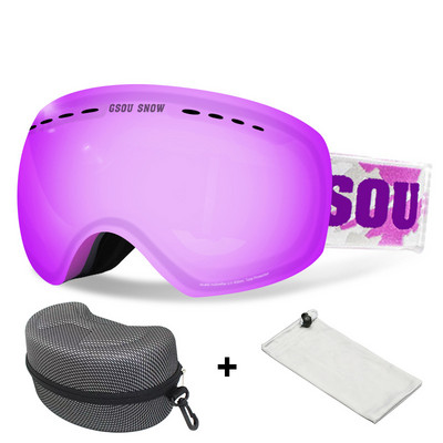 Dvisluoksniai Slidinėjimo akiniai Vyrai Moteriški Sportiniai Slidinėjimo Akiniai Sniego motociklai Slidinėjimo Kaukė Sniego akiniai Nuo saulės Akiniai snieglenčių sportui