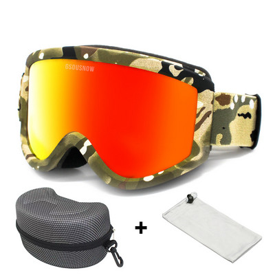 Dvisluoksniai Slidinėjimo akiniai Vyrai Moteriški Sportiniai Slidinėjimo Akiniai Sniego motociklai Slidinėjimo Kaukė Sniego akiniai Nuo saulės Akiniai snieglenčių sportui