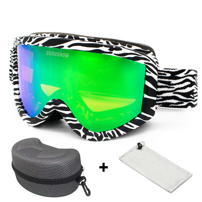 Dvisluoksniai Slidinėjimo akiniai Vyrai Moteriški Sportiniai Slidinėjimo Akiniai Sniego motociklai Slidinėjimo Kaukė Sniego akiniai Nuo saulės Akiniai snieglenčių sportui
