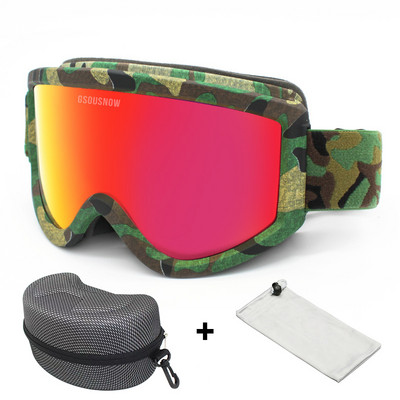 Dvisluoksniai Slidinėjimo akiniai Vyrai Moteriški Sportiniai Slidinėjimo Akiniai Sniego motociklai Slidinėjimo Kaukė Sniego akiniai Nuo saulės Akiniai snieglenčių sportui