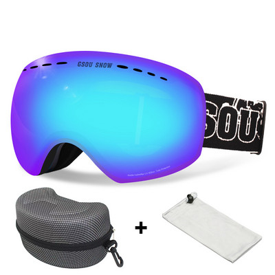 Dvisluoksniai Slidinėjimo akiniai Vyrai Moteriški Sportiniai Slidinėjimo Akiniai Sniego motociklai Slidinėjimo Kaukė Sniego akiniai Nuo saulės Akiniai snieglenčių sportui