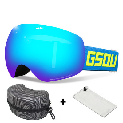 Dvisluoksniai Slidinėjimo akiniai Vyrai Moteriški Sportiniai Slidinėjimo Akiniai Sniego motociklai Slidinėjimo Kaukė Sniego akiniai Nuo saulės Akiniai snieglenčių sportui