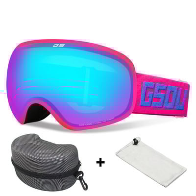 Dvisluoksniai Slidinėjimo akiniai Vyrai Moteriški Sportiniai Slidinėjimo Akiniai Sniego motociklai Slidinėjimo Kaukė Sniego akiniai Nuo saulės Akiniai snieglenčių sportui