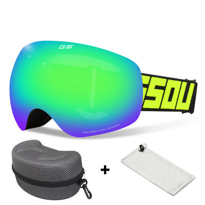 Dvisluoksniai Slidinėjimo akiniai Vyrai Moteriški Sportiniai Slidinėjimo Akiniai Sniego motociklai Slidinėjimo Kaukė Sniego akiniai Nuo saulės Akiniai snieglenčių sportui