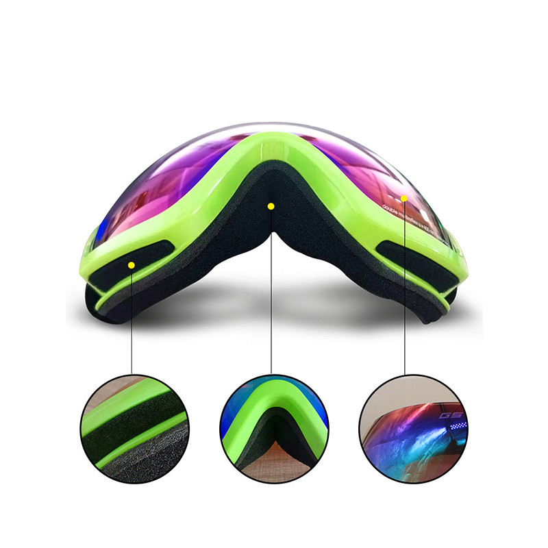 Dvisluoksniai Slidinėjimo akiniai Vyrai Moteriški Sportiniai Slidinėjimo Akiniai Sniego motociklai Slidinėjimo Kaukė Sniego akiniai Nuo saulės Akiniai snieglenčių sportui