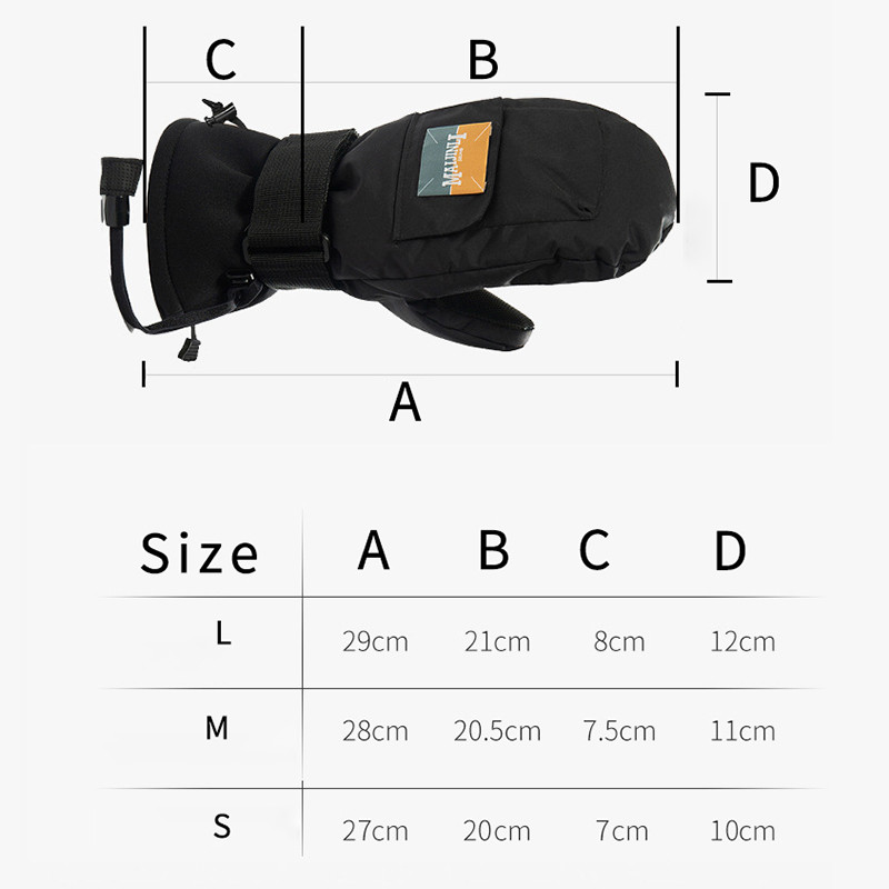 2022 m. Sportas Šiltas Vyriški sniego kumštinės pirštinės, žieminės vyriškos moterys, slidinėjimo pirštinės, snieglentės, moteriškos pirštinės, šildomos vyro kalnų drabužiai