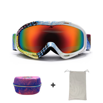 Žieminiai suaugusiųjų slidinėjimo akiniai Dvisluoksniai nerasojantys lauko alpinizmo sportiniai akiniai, atsparūs vėjui, motociklų dviračių akiniai