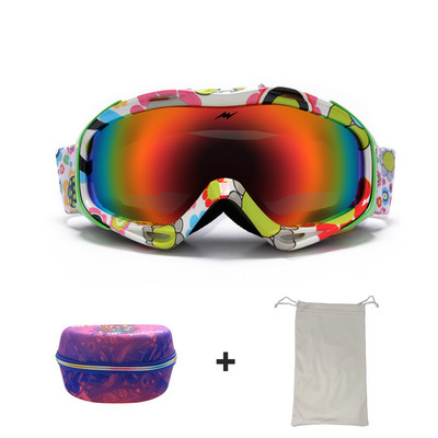 Žieminiai suaugusiųjų slidinėjimo akiniai Dvisluoksniai nerasojantys lauko alpinizmo sportiniai akiniai, atsparūs vėjui, motociklų dviračių akiniai