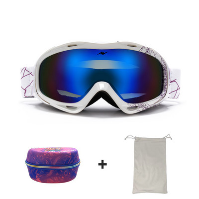 Žieminiai suaugusiųjų slidinėjimo akiniai Dvisluoksniai nerasojantys lauko alpinizmo sportiniai akiniai, atsparūs vėjui, motociklų dviračių akiniai