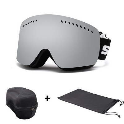 Nauji žieminiai slidinėjimo akiniai Dvisluoksniai nuo rūko Moteriški snieglenčių akiniai Vyriški sniego motociklų akiniai Lauko Sportas Slidinėjimas Googles