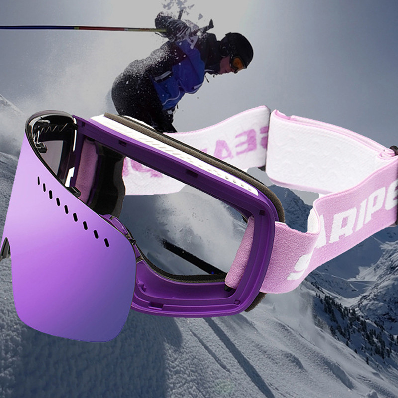 Nauji žieminiai slidinėjimo akiniai Dvisluoksniai nuo rūko Moteriški snieglenčių akiniai Vyriški sniego motociklų akiniai Lauko Sportas Slidinėjimas Googles