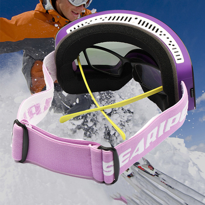 Nauji žieminiai slidinėjimo akiniai Dvisluoksniai nuo rūko Moteriški snieglenčių akiniai Vyriški sniego motociklų akiniai Lauko Sportas Slidinėjimas Googles