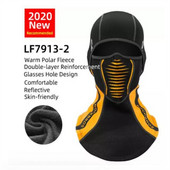 ROCKBROS Outdoor Sport vėjui atsparus dviračių galvos apdangalas Balaclava WinterThermal Fleece slidinėjimo kaukė visą veidą dengianti snieglenčių gaubto šalikai