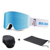 Slidinėjimo akiniai Vyrai Moteriški Sportiniai akiniai UV apsauga Akiniai nuo saulės Dviejų sluoksnių nuo rasojimo, vėjui atsparūs snieglenčių slidinėjimo akiniai