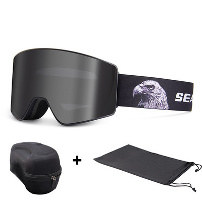 Slidinėjimo akiniai Vyrai Moteriški Sportiniai akiniai UV apsauga Akiniai nuo saulės Dviejų sluoksnių nuo rasojimo, vėjui atsparūs snieglenčių slidinėjimo akiniai