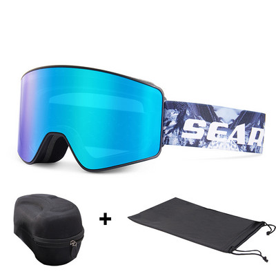 Slidinėjimo akiniai Vyrai Moteriški Sportiniai akiniai UV apsauga Akiniai nuo saulės Dviejų sluoksnių nuo rasojimo, vėjui atsparūs snieglenčių slidinėjimo akiniai