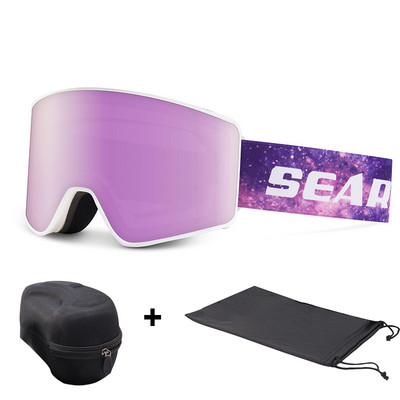 Slidinėjimo akiniai Vyrai Moteriški Sportiniai akiniai UV apsauga Akiniai nuo saulės Dviejų sluoksnių nuo rasojimo, vėjui atsparūs snieglenčių slidinėjimo akiniai