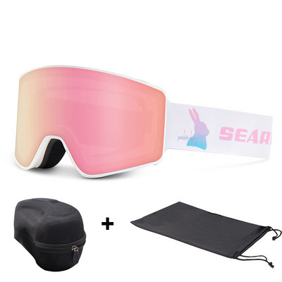 Slidinėjimo akiniai Vyrai Moteriški Sportiniai akiniai UV apsauga Akiniai nuo saulės Dviejų sluoksnių nuo rasojimo, vėjui atsparūs snieglenčių slidinėjimo akiniai