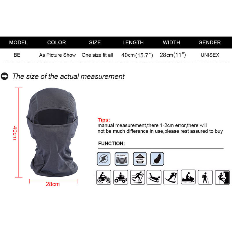 Žiemos lauko slidinėjimo seilinukai Snieglentės Slidinėjimas Viso veido kaukė Dviračių sportas Galvos apdangalai Taktinė dažasvydžio kepurė Kepurė sniego balaklava