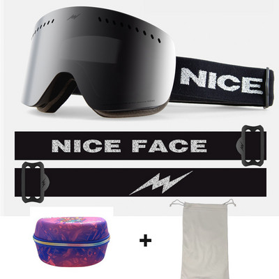 2022 Noi ochelari de schi dublu strat pentru bărbați ochelari de schi cu strat dublu anti-aburi UV400 pentru femei Ochelari de snowboard bărbați femei Ochelari de schi