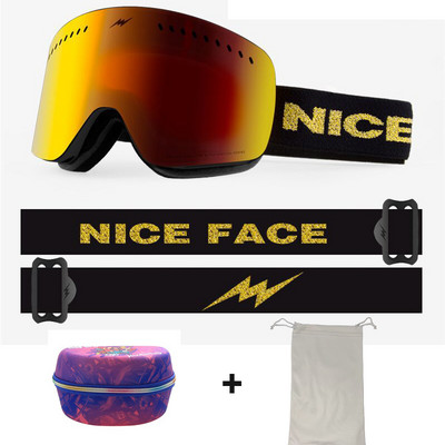 2022 Noi ochelari de schi dublu strat pentru bărbați ochelari de schi cu strat dublu anti-aburi UV400 pentru femei Ochelari de snowboard bărbați femei Ochelari de schi