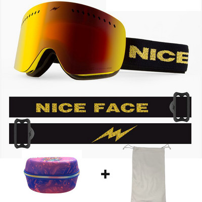 2022 Noi ochelari de schi dublu strat pentru bărbați ochelari de schi cu strat dublu anti-aburi UV400 pentru femei Ochelari de snowboard bărbați femei Ochelari de schi