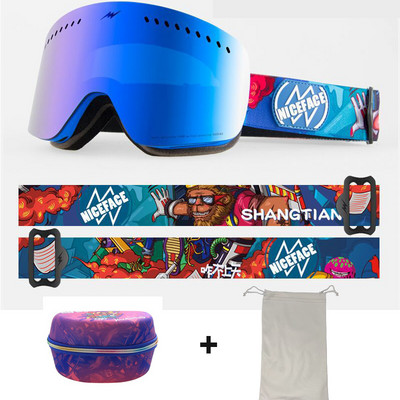 2022 Noi ochelari de schi dublu strat pentru bărbați ochelari de schi cu strat dublu anti-aburi UV400 pentru femei Ochelari de snowboard bărbați femei Ochelari de schi