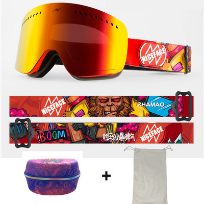 2022 Noi ochelari de schi dublu strat pentru bărbați ochelari de schi cu strat dublu anti-aburi UV400 pentru femei Ochelari de snowboard bărbați femei Ochelari de schi