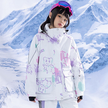 Χειμερινό Snow Jacket για αγόρια και κορίτσια Ski Jacket Snowboard Χειμερινό παλτό Αδιάβροχα θερμικά ρούχα χιονιού Παιδικό ζεστό μπουφάν