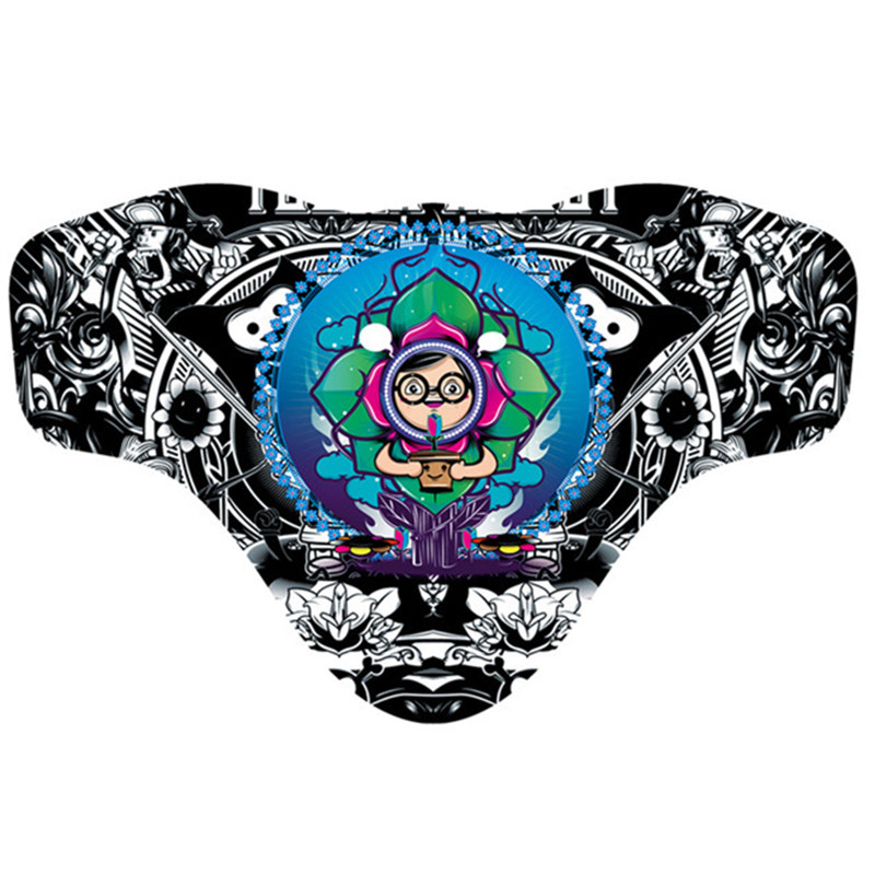 Fasion lauko slidinėjimo snieglenčių motociklas žiemos šiltesnis sportinis viso veido kaukė Piratai 3D spausdinta trikampė skara slidinėjimo kaukė