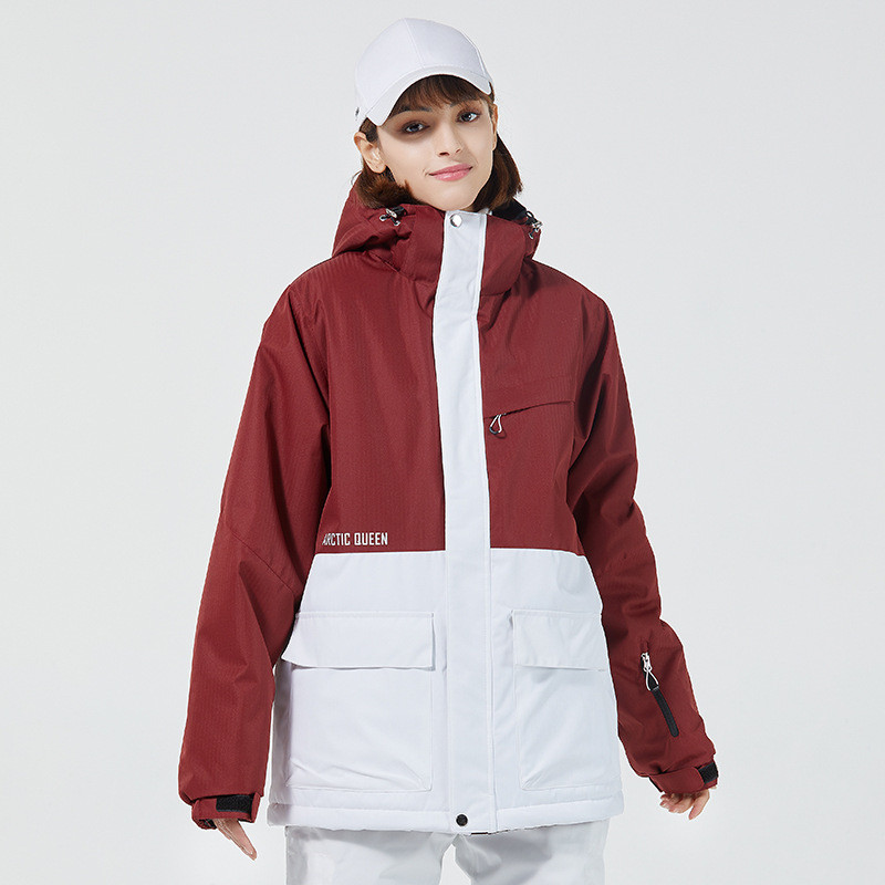 Pora Slidinėjimo striukė Žieminiai vandeniui atsparūs darbo drabužiai Snieglenčių striukė Moteriška Šiltas paltas Vyriškas Slidinėjimo striukė Slidinėjimo paltas Vyriški Sniego drabužiai