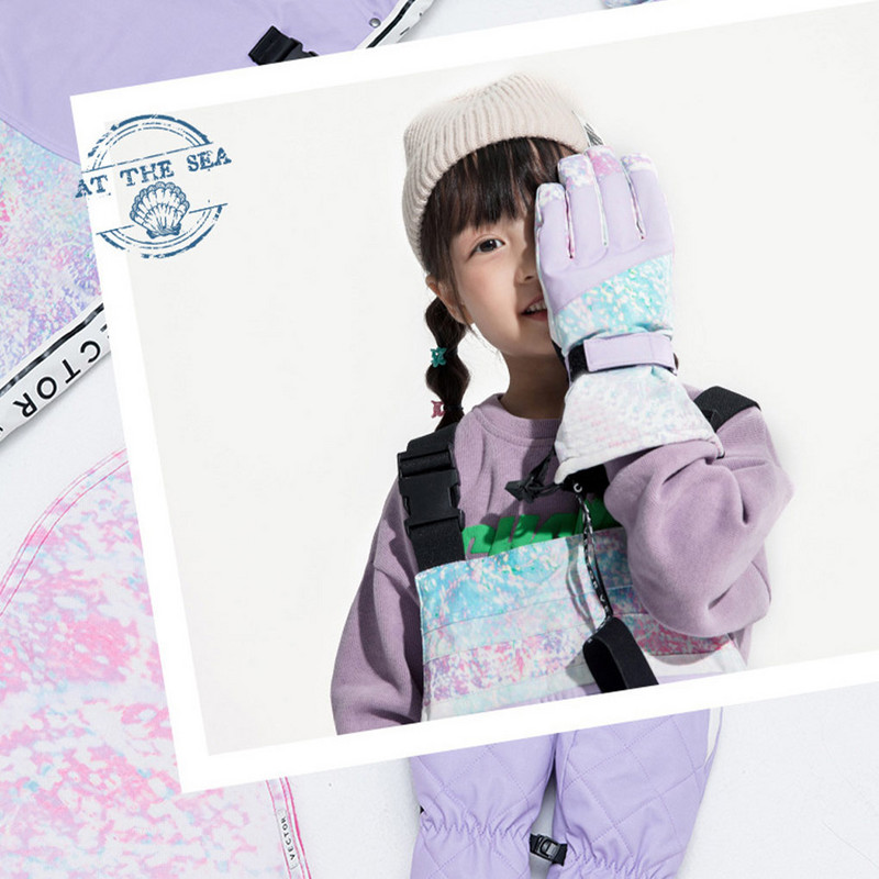 1 pora Neperšlampamos pirštinės Žiemai Profesionalios Slidinėjimo Šildymo Pirštinės Neperšlampamos Slidinėjimo Snieglenčių Pirštinės Lauko Sportas