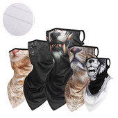 Žiemos šiltas slidinėjimo motociklas dviračių kaukė snieglenčių sportui lauke, visą veidą, 3D gyvūnas, trikampis šalikas, atsparus vėjui, slidinėjantis vyras, moteris