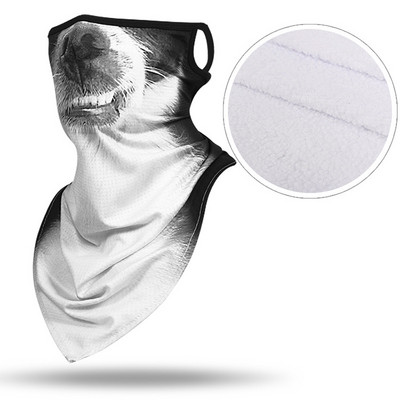 Žiemos šiltas slidinėjimo motociklas dviračių kaukė snieglenčių sportui lauke, visą veidą, 3D gyvūnas, trikampis šalikas, atsparus vėjui, slidinėjantis vyras, moteris