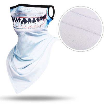 Žiemos šiltas slidinėjimo motociklas dviračių kaukė snieglenčių sportui lauke, visą veidą, 3D gyvūnas, trikampis šalikas, atsparus vėjui, slidinėjantis vyras, moteris