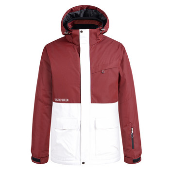 Дамски ски якета за сняг Сноуборд облекло Модно подходящо водоустойчиво яке Мъжко зимно топло палто с качулка AL032