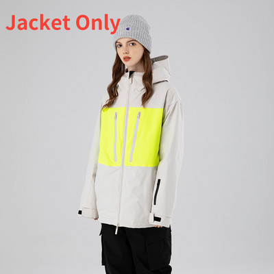 Moteriška slidinėjimo striukė žiemai lauke, šilta, atspari vėjui ir vandeniui