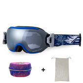 Suaugusiųjų snieglenčių slidinėjimo akiniai Dvisluoksniai nuo rūko moterims UV400 Slidinėjimo Vyrai Sniego motociklo Akiniai nuo saulės Motokroso Slidinėjimo Akinių Kaukė