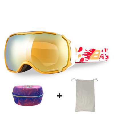 Suaugusiųjų snieglenčių slidinėjimo akiniai Dvisluoksniai nuo rūko moterims UV400 Slidinėjimo Vyrai Sniego motociklo Akiniai nuo saulės Motokroso Slidinėjimo Akinių Kaukė