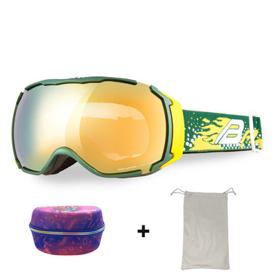 Suaugusiųjų snieglenčių slidinėjimo akiniai Dvisluoksniai nuo rūko moterims UV400 Slidinėjimo Vyrai Sniego motociklo Akiniai nuo saulės Motokroso Slidinėjimo Akinių Kaukė