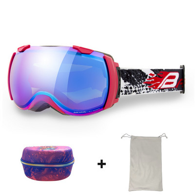 Suaugusiųjų snieglenčių slidinėjimo akiniai Dvisluoksniai nuo rūko moterims UV400 Slidinėjimo Vyrai Sniego motociklo Akiniai nuo saulės Motokroso Slidinėjimo Akinių Kaukė