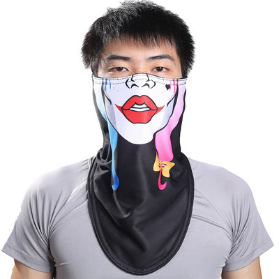 ALRCLAVA în aer liber Ski Snowboard Motociclete Încălzitoare de iarnă Sport Mască completă Pirați 3D Printed Triunghiular Esarfă Mască de schi