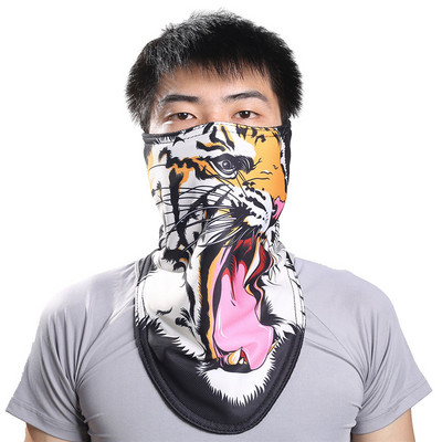 ALRCLAVA în aer liber Ski Snowboard Motociclete Încălzitoare de iarnă Sport Mască completă Pirați 3D Printed Triunghiular Esarfă Mască de schi