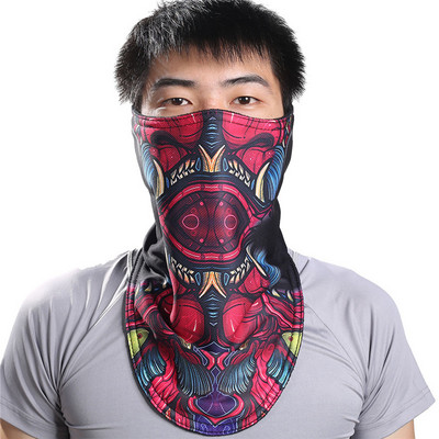ALRCLAVA în aer liber Ski Snowboard Motociclete Încălzitoare de iarnă Sport Mască completă Pirați 3D Printed Triunghiular Esarfă Mască de schi