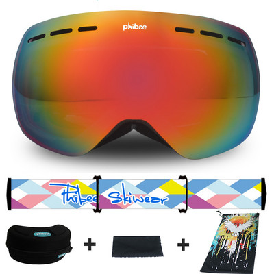 Нови очила за ски Двуслойни противозамъгляващи очила за сняг, сноуборд, очила за моторни шейни, спорт на открито, планинарство, ски Googles