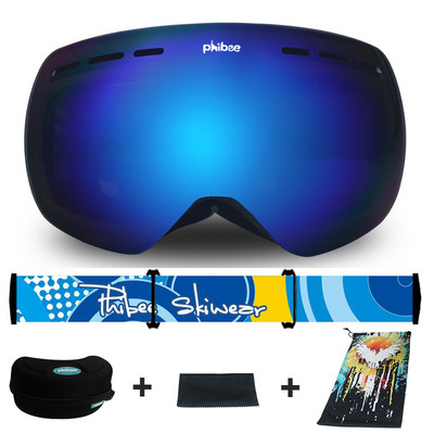 Нови очила за ски Двуслойни противозамъгляващи очила за сняг, сноуборд, очила за моторни шейни, спорт на открито, планинарство, ски Googles