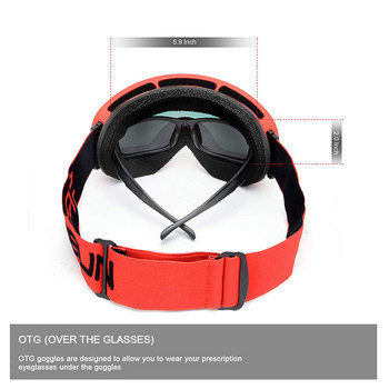 Διπλά γυαλιά σκι κατά της ομίχλης Ανδρικά γυαλιά για σκι Αθλητικά Snowboard Αντιανεμικά γυαλιά Γυναικεία γυαλιά Myopia Ski Γυαλιά προστασίας UV400