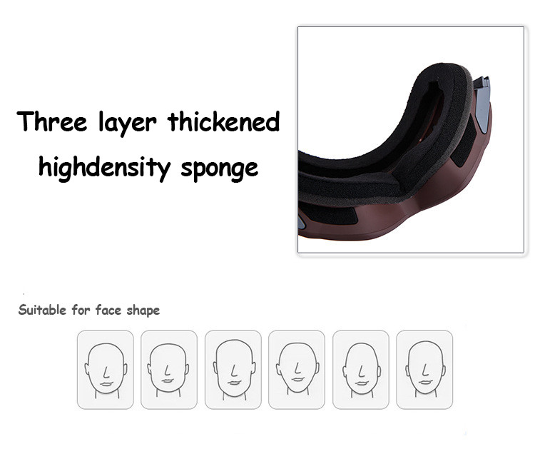 Slidinėjimo akiniai REVO Dengtas cilindrinis magnetas Vyriška kortelė Trumparegystė Akiniai nuo rasojimo dvisluoksniai akiniai Moteriški snieglenčių slidinėjimo akiniai